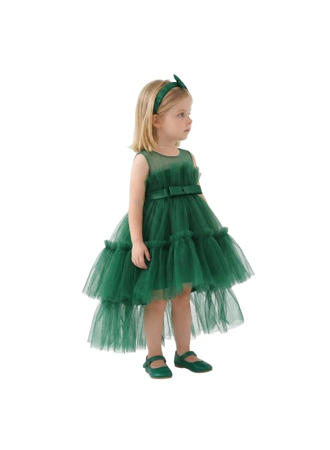 دىدانيالا فستان سهرة تول زمردي